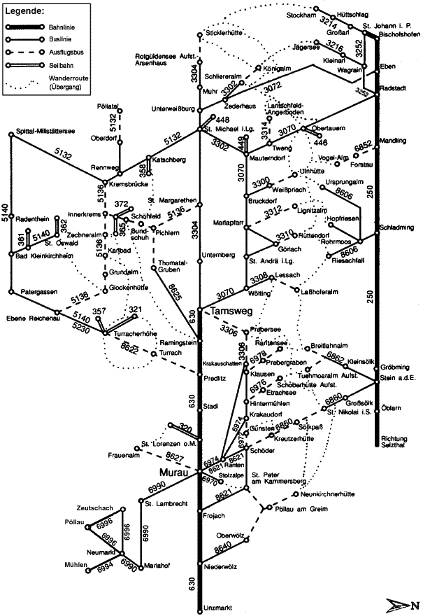 Klicken Sie auf einen Ort oder eine Linie...